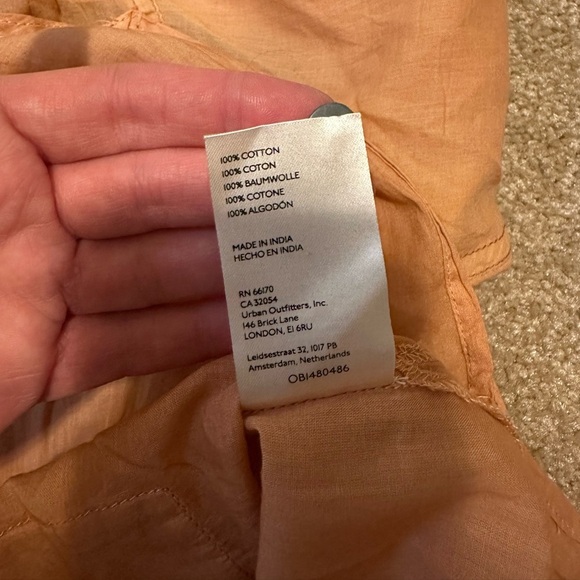 Free People Sheer Luck Button Down Lightweight Shirt in Wood Chimes Size XS - Picture 10 of 12